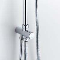 YS34142 Sprchový stĺp, stĺpik pre dažďovú sprchu s tlačidlovým prepínačom, výškovo nastaviteľný;