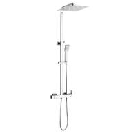 YS34185 Štvorcový sprchový stĺp, dažďový sprchový stĺp so sprchovou batériou, výškovo nastaviteľný;