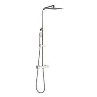 YS34186 Štvorcový sprchový stĺp, termostatický dažďový sprchový stĺp, výškovo nastaviteľný;