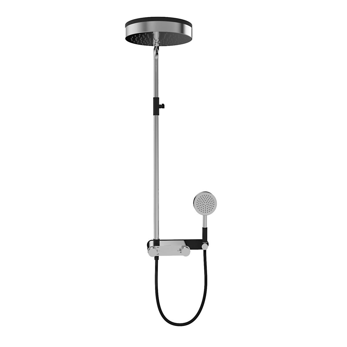 YS34206 Luxusný sprchový stĺp, dažďový sprchový stĺp s termostatickým faucetom, výškovo nastaviteľný;