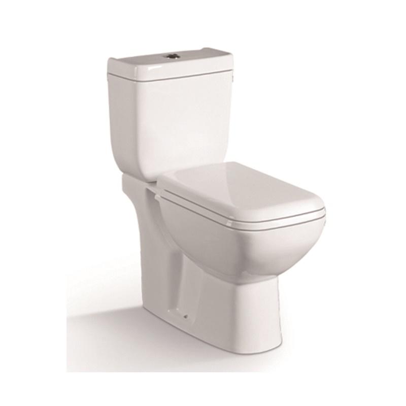 YS22212S Retro dizajn, 2-dielna keramická toaleta, umývadlo s dvojitým závesom do sprchy;