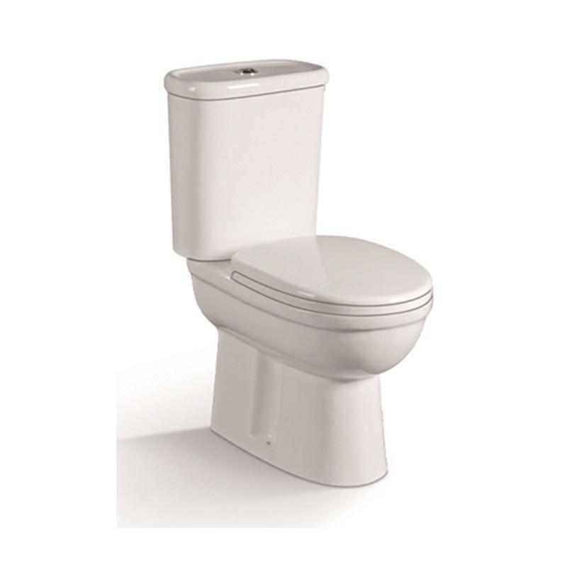 YS22215S Retro dizajnový 2-dielny keramický záchod, umývadlo s dvojitým závesom v tvare P;
