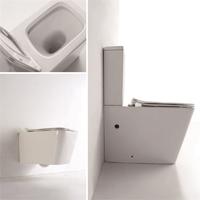 YS22251P 2-dielna keramická toaleta Rimless, umývacia toaleta so sifónom P;