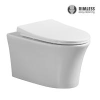 YS22283H Závesné keramické WC, Rimless Závesné WC, umývanie;