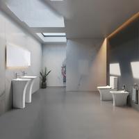 YS22291P 2-dielna keramická toaleta Rimless, umývacia toaleta so sifónom P;
