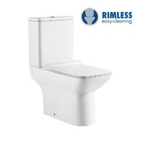 YS22296 2-dielna keramická toaleta Rimless, umývacia toaleta P-trap;