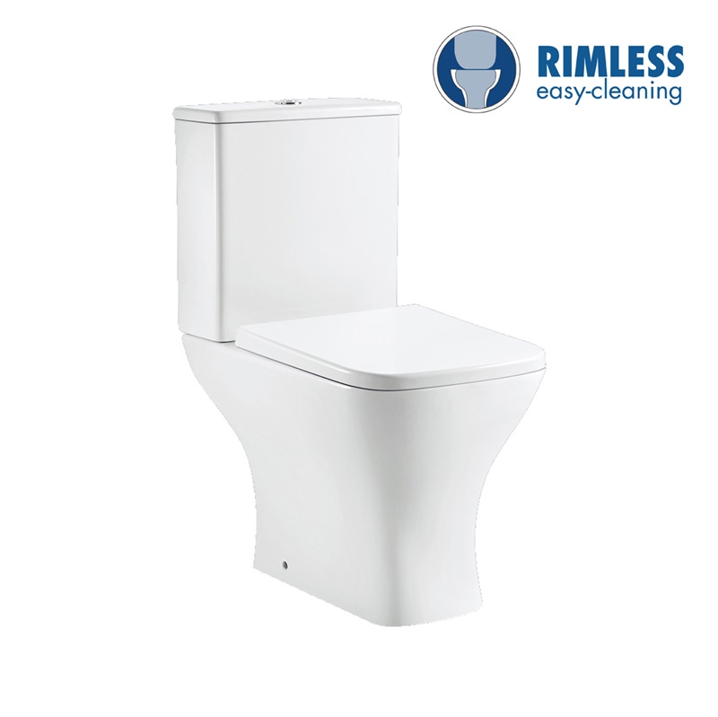 YS22297 2-dielna keramická toaleta Rimless, umývacia toaleta so sifónom P;
