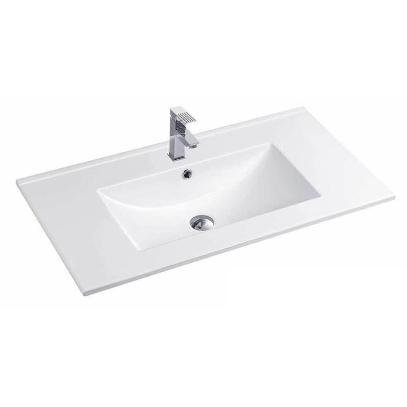 YS27286W-80 matná biela glazovaná keramická skrinka umývadlo, umývadlo, umývadlo;