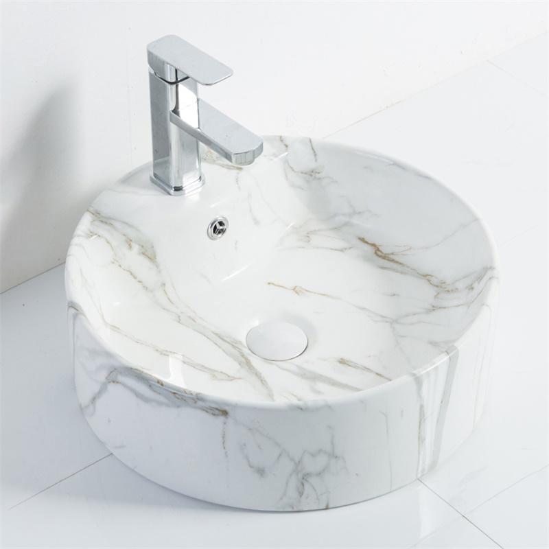 YS28204-MA Kamenná séria nad pultom, umelecké umývadlo, keramické umývadlo;