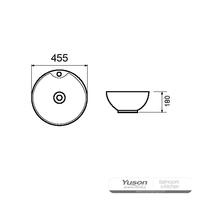 YS28209 Keramické nadstavcové umývadlo, umelecké umývadlo, keramické umývadlo;