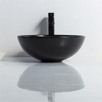 YS28401-MB Matná čierna keramika nad umývadlo, umelecké umývadlo, keramický drez;