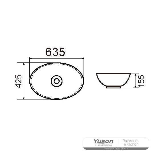 YS28416 Keramické nadstavcové umývadlo, umelecké umývadlo, keramické umývadlo;