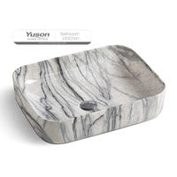 YS28434-MA1 Kamenná séria keramické nad umývadlo, umelecké umývadlo, keramické umývadlo;