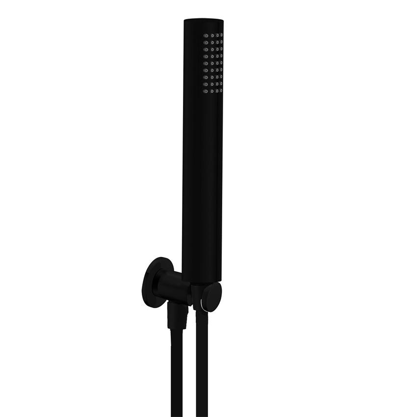 YS31162MB-K2 Matt čierna sprchová súprava ABS, s držiakom na stenu a sprchovou hadicou;