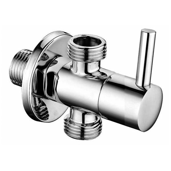 Mosadzný uhlový ventil YS468, uzatvárací ventil s uhlovým uzatváraním vody, pre faucet a WC, nástenný;