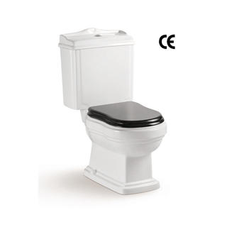 YS22209P Retro dizajnový 2-dielny keramický záchod, umývadlo s dvojitým závesom do sprchy;