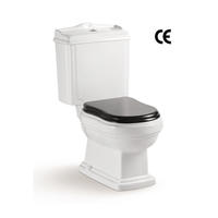 YS22209S Retro dizajn 2-dielna keramická toaleta, zmývacia toaleta s uzáverom P;
