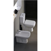 YS22212S Retro dizajn 2-dielna keramická toaleta, zmývacia toaleta s uzáverom P;