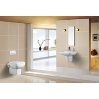 YS22240S Retro dizajn 2-dielna keramická toaleta, zmývacia toaleta s uzáverom P;
