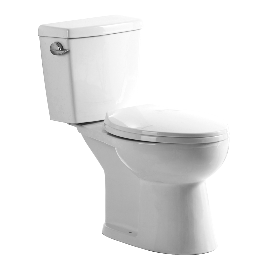 YS22238 2-dielna keramická toaleta, predĺžená toaleta S-trap, certifikovaná toaleta TISI/SNI;