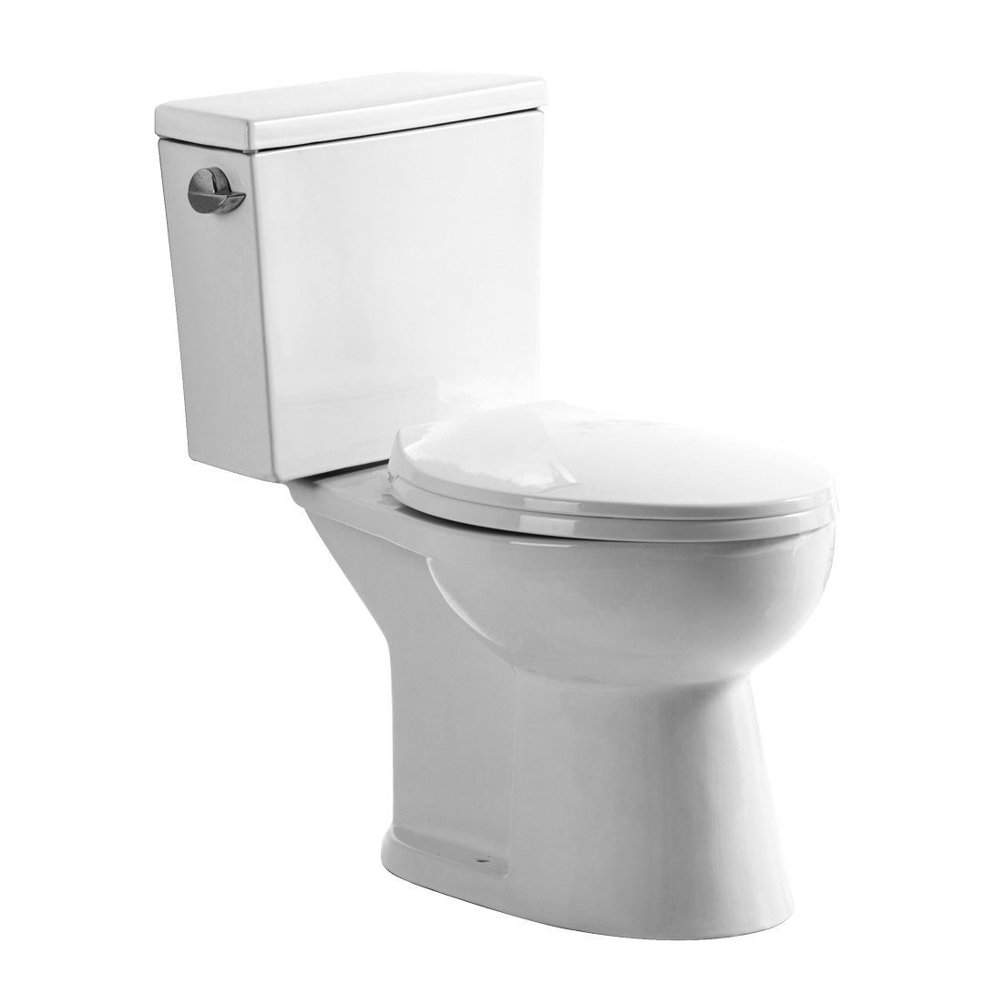 YS22241 2-dielna keramická toaleta, predĺžená toaleta S-trap, certifikovaná toaleta TISI/SNI;