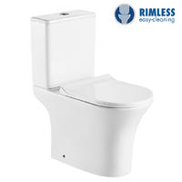 YS22294P 2-dielna keramická toaleta Rimless, umývacia toaleta so sifónom P;