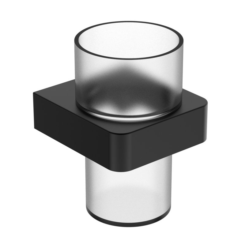 20784-MB Kúpeľňové doplnky, držiak pohára, zinok/mosadz/SUS držiak pohára a sklenený pohár;