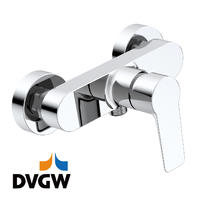 3187-20 DVGW certifikovaná, mosadzná jednopáková nástenná sprchová batéria na teplú/studenú vodu